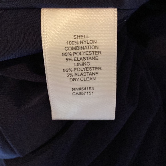 Formal long navy sequins, draped fitted gown - Picture 11 of 12